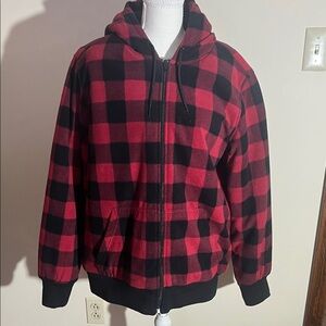 Mossimo Supply Co. Red and Black Plaid Women’s Jacket